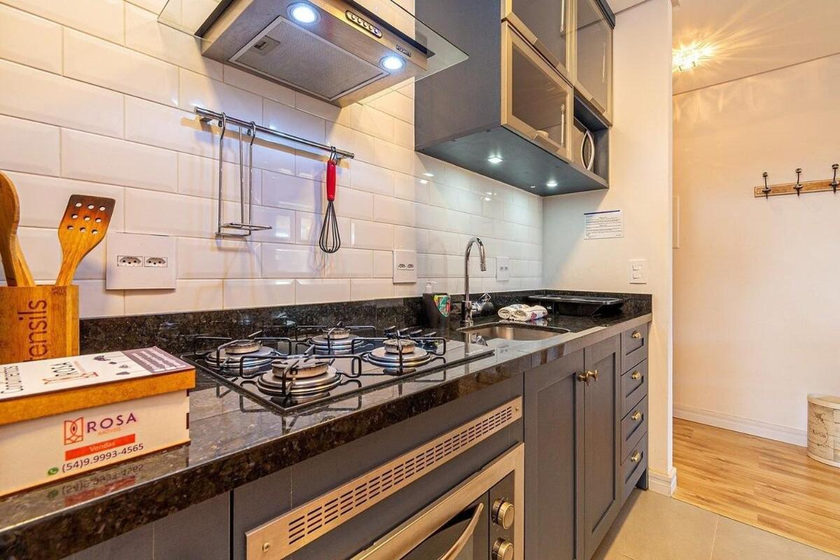 Rosa Edificio Giovani Pizetta Apartment Gramado Luaran gambar
