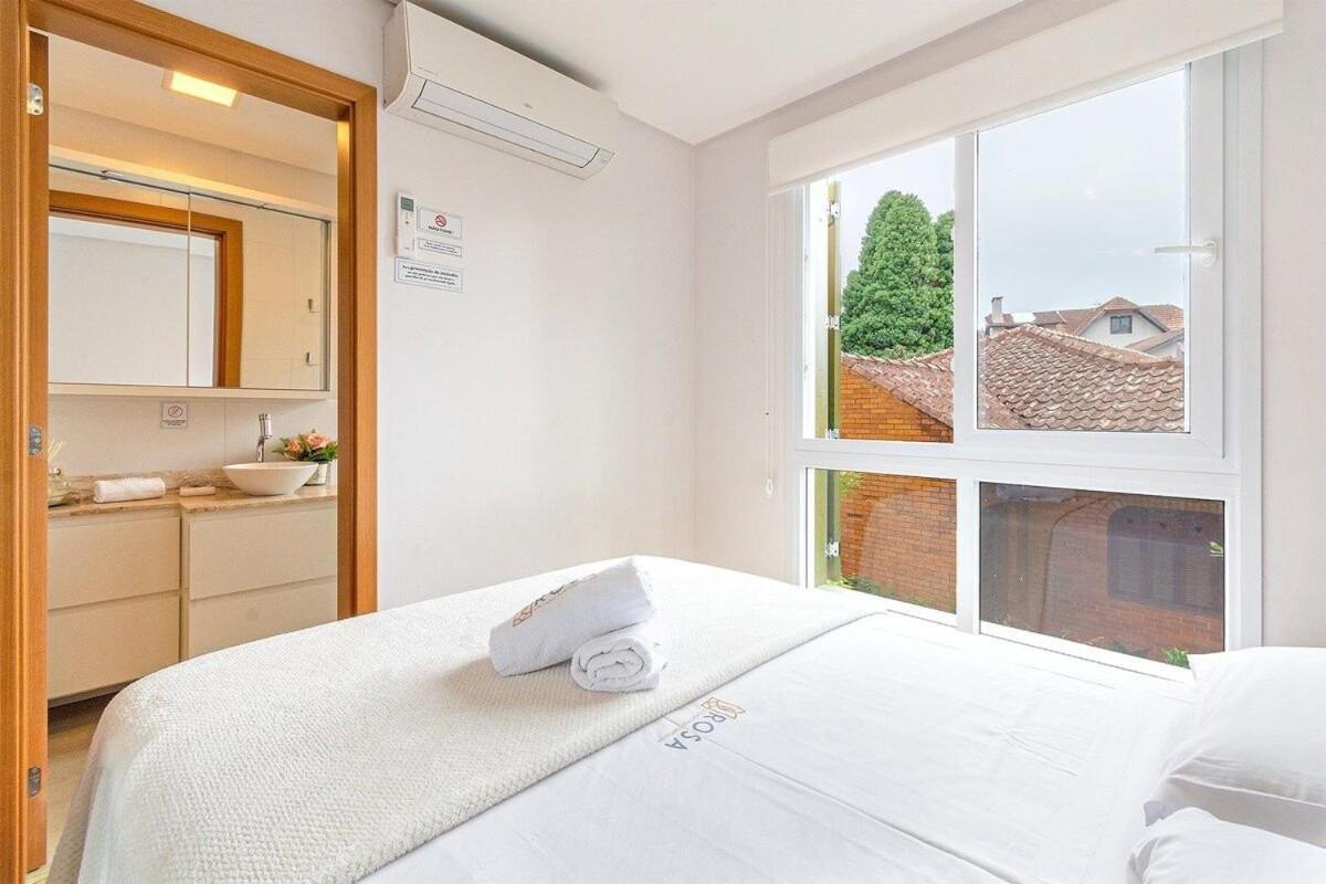 Rosa Edificio Giovani Pizetta Apartment Gramado Luaran gambar